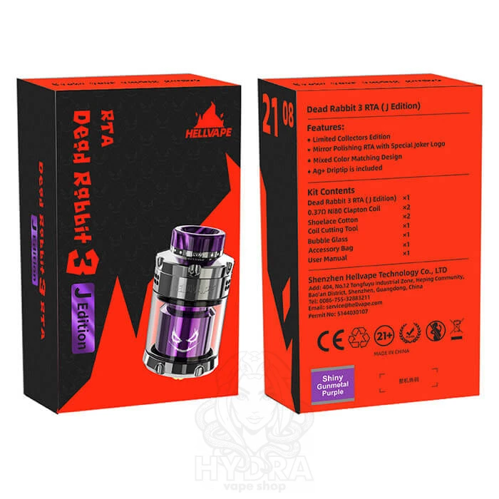 Атомайзер Hellvape Dead Rabbit 3 RTA Joker Edition - Оригинал