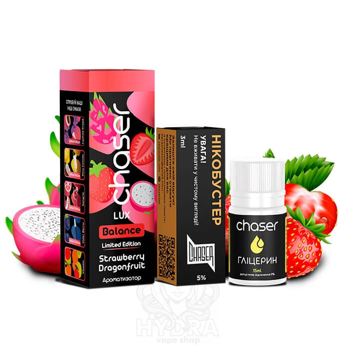 Набір компонентів Salt Chaser Lux Strawberry Dragonfruit 30 мл