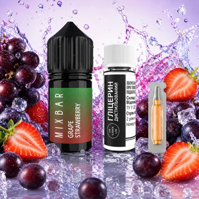 Набір компонентів Mix Bar - Grape Strawberry 30 мл