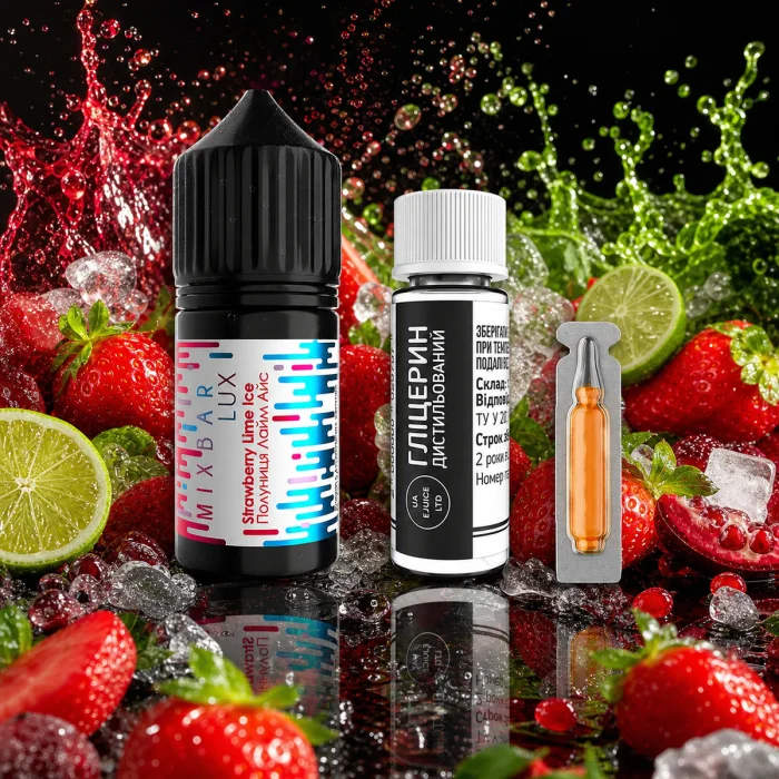 Набір компонентів Mix Bar Lux - Strawberry Lime Ice 30 мл