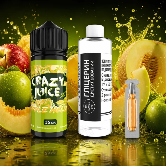 Набор для смешивания Crazy Juice - Apple Melon 120 мл