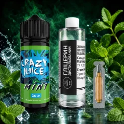 Набор для смешивания Crazy Juice - Mint 120 мл
