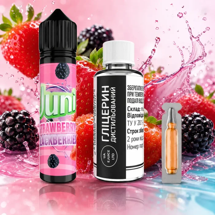 Набор для смешивания Juni - Strawberry Blackberries 60 мл