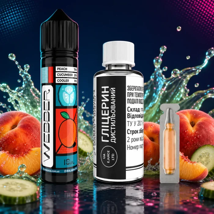 Набір для змішування Webber - Cucumber Peach 60 мл