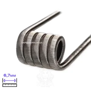 Fused Clapton Coil 5 витков 3мм 0.23 Ом Ni80 1шт