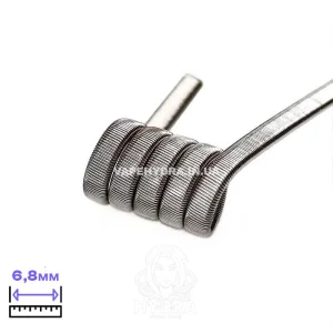 Triple Fused Clapton Coil 5 витков 3мм 0.14 Ом SS316 1шт