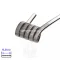 Спіраль Triple Fused Clapton Coil 5 витків 3мм Нержавіюча сталь, Ніхром SS316 3x0.4мм + Ni80 0.12мм 0.14/0.07 Ом 1шт