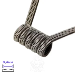 Triple Staggered Fused Clapton Coil 5 витків 3мм 0.14 Ом SS316 1шт