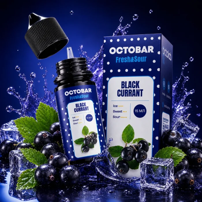 Набір компонентів Salt Octobar Fresh & Sour Black Currant 30 мл
