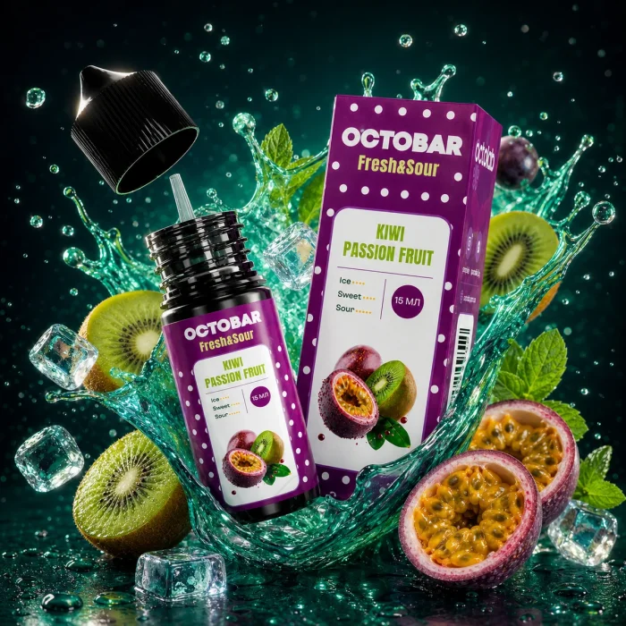 Набір компонентів Salt Octobar Fresh & Sour Kiwi Passionfruit 30 мл