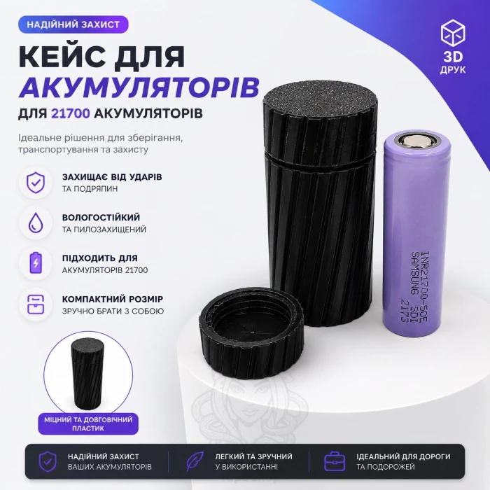 Кейс для аккумуляторов 21700