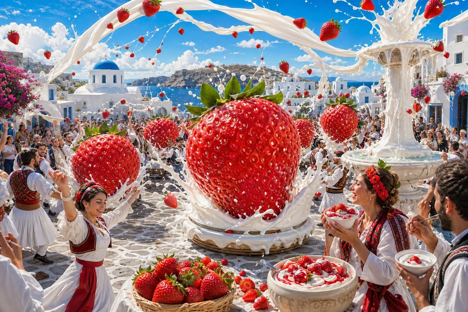 Strawberry Greek Yogurt Cream