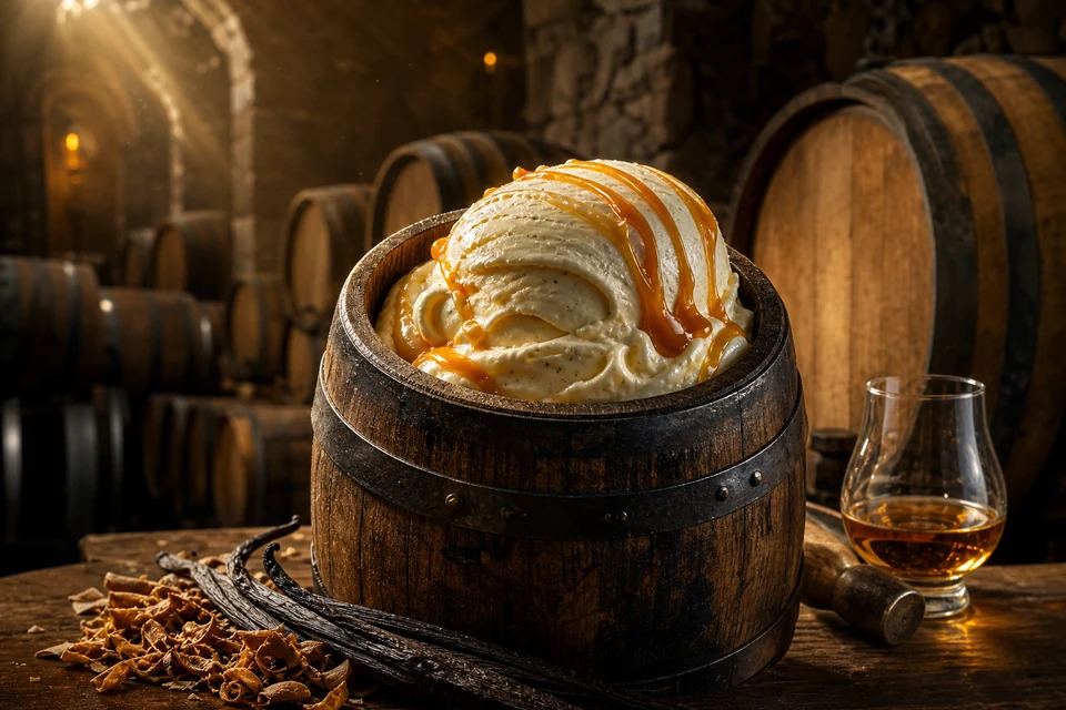 Bourbon Barrel Vanilla Ice Cream