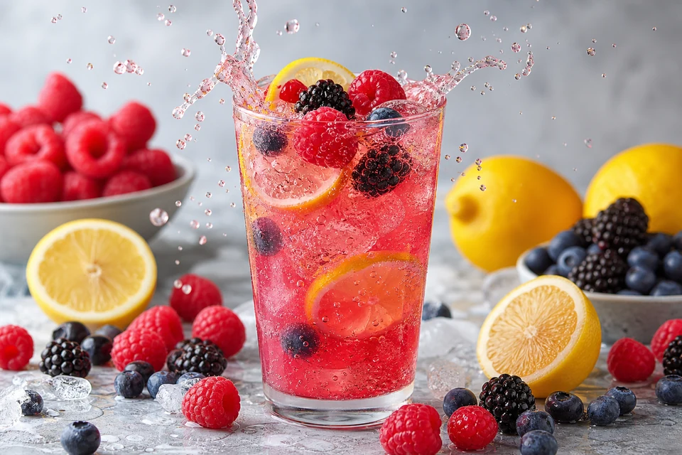 Raspberry Lemonade Ice