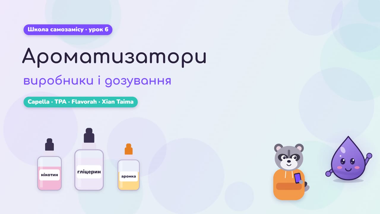 Ароматизаторы: производители и дозировки